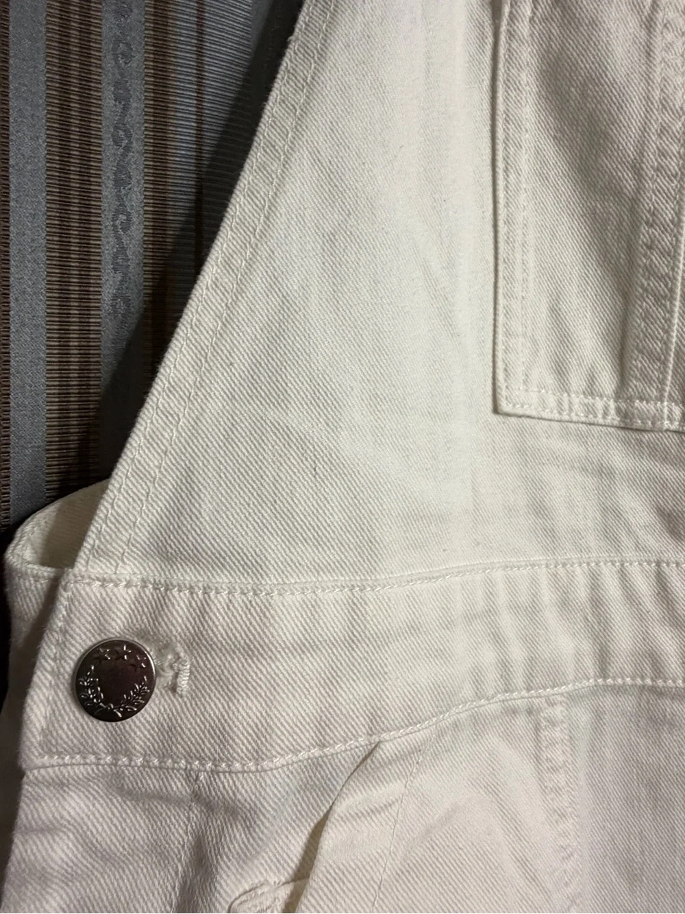 Alex Mill Lili Denim Overalls White